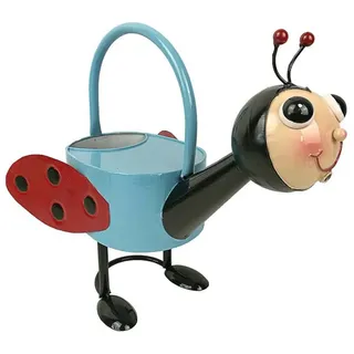 Hti-Living Blumengießkanne Käfer Miri blau, schwarz Metall