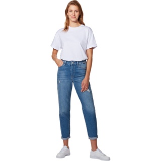 Mavi Damen Jeans Stella Relaxed Fit Mid Ripped London Str 101034-30424 Hoher Bund Reißverschluss W 27 L 29