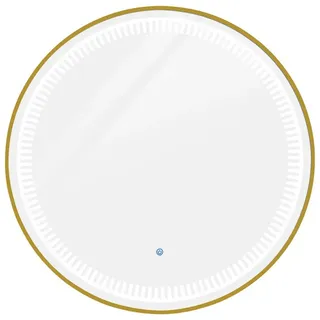 Barberpub Runder Spiegel J6236 83 x 83 cm Gold