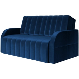 e-meubles - Innovatives Schlafsofa mit Schlaffunktion Sofa Sessel elegantes Design – MONTANA 120 (Dunkelblau – Kronos 09)