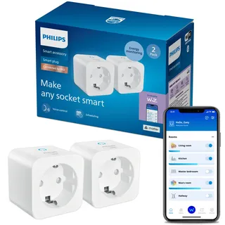 Philips Smart-Home-Steckdose 2 St. Weiß