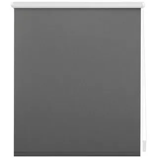 Rollo Thermo-Verdunkelungsrollo ohne Bohren, Klemmfix, Roomy, Klemmbar, Klemmbar grau 140 cm x 175 cm