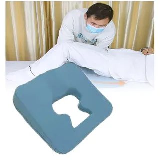 HUTRADE Anti-Dekubitus-Kissen Für Bettlägerige ältere Menschen, Orthopädisches Sitzkissen T-förmige Öffnung Memory-Schaum Langsamer Rückprall Dreieckiges Gefälle-Design