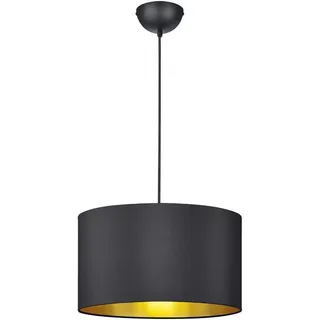 lightling Pendelleuchte Benny, ohne Leuchtmittel, abhängig vom Leuchtmittel, moderne Pendelleuchte mit Stoffschirm schwarz