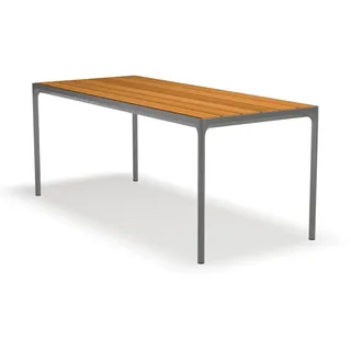 Houe Four Gartentisch 210 x 90 x 74 cm Bambus/Grau