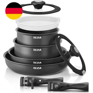 bezia Topf-Set 10-tlg. 5 x Kochtopf + 5 x Pfanne