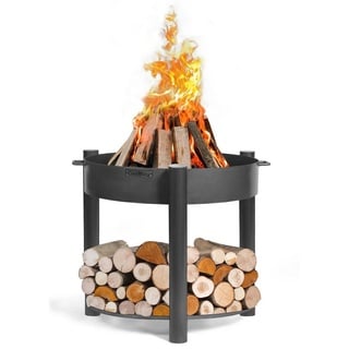 CookKing Feuerschale Feuerschale hoch "" 60 cm Feuerstelle, Feuerkorb, (Feuerschale hoch "MONTANA" 60 cm, Feuerschale hoch "MONTANA" 60 cm) schwarz