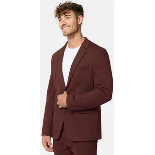 Jeff Anzugsakko Herren JFEzra Sakko Herrensakko Jacket mit schmal geschnittenem Revers rot 52