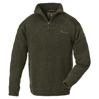 Pinewood Herren Strickpullover Hurricane (grün), Dunkelgrün, L