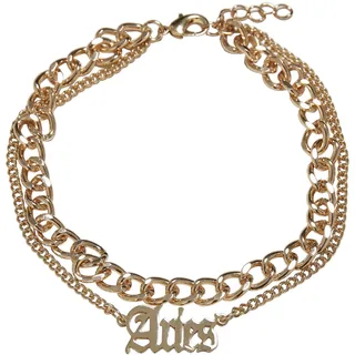 URBAN CLASSICS Zodiac Golden Anklet - Goldfarben