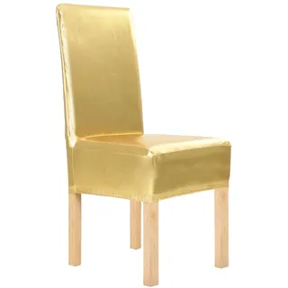 6 Stk. Stretch-stuhlhussen Golden Gerade