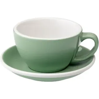Café Latte Tasse mit Untertasse Loveramics Egg Mint, 300 ml
