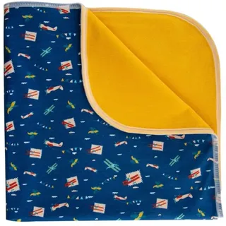 Popolini Wickeldecke Wickelunterlage 65x65 cm (Blau)