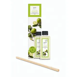 ipuro Raumduft Essentials, 200ml Nachfüller mit Stäbchen, lime light - Raumduft Nachfüllflasche