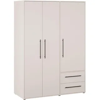 Forte Kleiderschrank Mokkaris 144,4 x 200,1 x 58,8 cm Beige