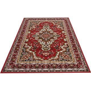 Teppich HOME AFFAIRE "Oriental" Teppiche Gr. B/L: 240 cm x 330 cm, 7 mm, 1 St., rot Orientalische Muster Orient-Optik, mit Bordüre, Teppich, Kurzflor, Weich, Pflegeleicht