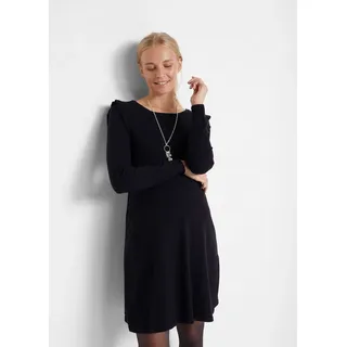 bonprix Umstandskleid für Schwangerschaft, aus weichem Strickmaterial, bequeme Passform schwarz M (40/42)