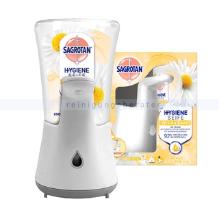 Sagrotan NoTouch Starterset Sensorspender plus Seife 250 ml berührungsloser Seifenspender mit 250 ml Hygieneseife