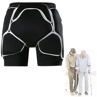 JuanNest Hüftschutzhose, Senior Protection Gepolsterte Aufpralldämpfung Bei Stürzen,Hüfte,Steißbein,Vorbeugung Von Stürzen,Bruchverletzungen, Hüftshorts, Absturzsicherung Behinderte L(Waist 81-86CM)