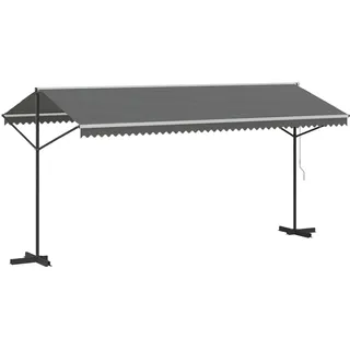 vidaXL Markise 5 x 3 m grau
