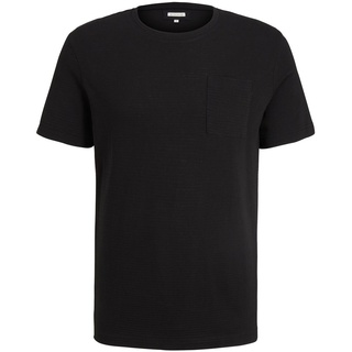 Tom Tailor Herren T-Shirt BASIC Regular Fit Regular Fit Schwarz 29999 S