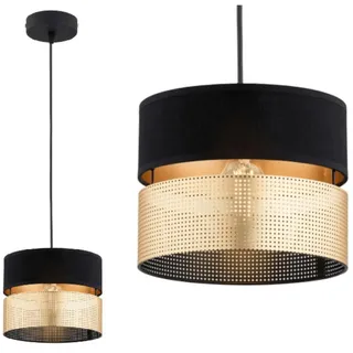 KAR LIGHTING Pendelleuchte 1-flammig Schwarz Gold Metall E27 LED geeignet moderne Hängelampe Wohnzimmerlampe Esszimmerlampe Schlafzimmerlampe höhenverstellbar zeitlos elegante Innenbeleuchtung