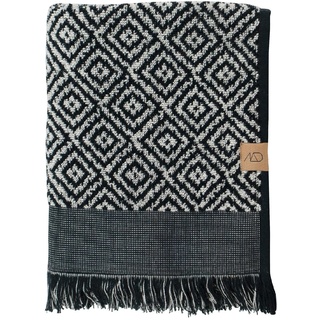 Mette Ditmer - Morocco Towel 50 x 95 cm - Black/White