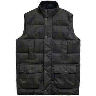 Barbour Steppweste Steppweste Lonnen Tartan Puffer Gilet grün M