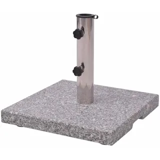 vidaXL Schirmständer Granit 20 kg Grau