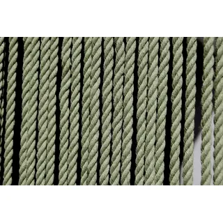 La Tenda Türvorhang CASA TOULON 4 Seilvorhang olivgrün, Ösen, halbtransparent, 100 x 230 cm, Kunststoff - Schrauben inklusive grün 100 cm x 230 cm