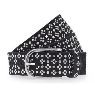 B.belt Damengürtel Leder schwarz 80