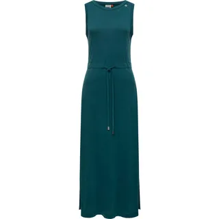 Jerseykleid RAGWEAR "Giggi" Gr. XXL (44), Normalgrößen, grün (dunkelgrün) Damen Kleider Freizeitkleider stylisches Shirtkleid mit Tailliengürtel