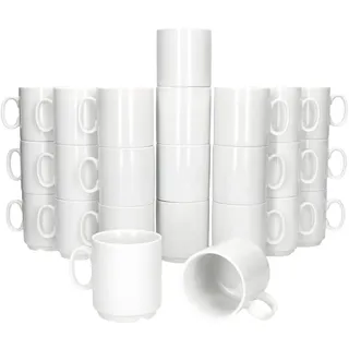 Mambocat Kaffeetasse 0,25 l Weiß 24 St.