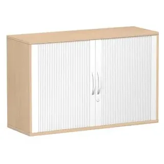 Geramöbel Flex Rollladenschrank 120 x 42,5 x 79,8 cm silber