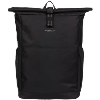 Tagesrucksack ELEMENT "Roll-Top 28-35L", Herren, schwarz (flint schwarz), Polyester, Rucksäcke