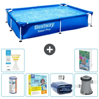 Bestway Steel Pro Rechteckig - 221x150x43 Cm - 7-teilig  S50