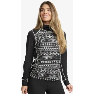 Downhill Base Layer Turtleneck Top Damen Black/Peyote, Größe:2XL - Damen > Funktionsunterwäsche - Schwarz