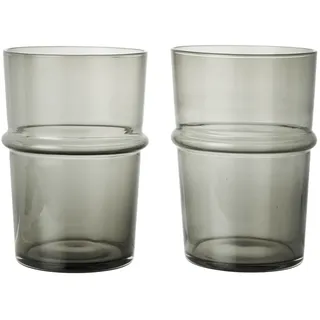 Ferm Living - Boya Trinkglas, tall, 45 cl, rauchgrau (2er-Set)