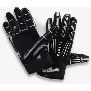 Handschuhe Football AF550GR Damen/Herren schwarz, schwarz|weiß, 2XL