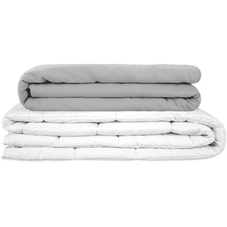 TherapieDecken - Basic Gravity Gewichtsdecke für Erwachsene Weighted Blanket Schwere Decke Für besseren Schlaf, Grau, Größe: 135x200 cm 6 kg