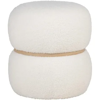 House Nordic Pouf Milford Polyester 38 x 41 x 38 cm Weiß
