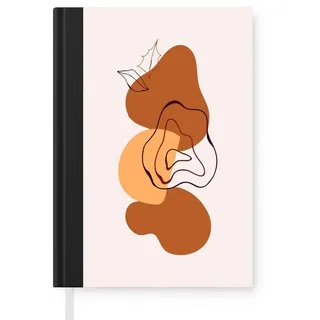 MuchoWow Notizbuch Flecken - Design - Abstrakt, Notebook, Notizblock a5, Tagebuch, Journal Liniert