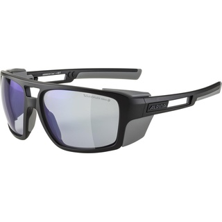 Alpina Skywalsh VLM+ Sportbrille (232 black/grey matt, Varioflex, Scheibe: blue mirror (S1-4))