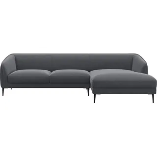 FLEXLUX Ecksofa Belle Designsofa, L-Form, B/T 288/149 cm, Skandinavisches Design, In hochwertiger Verarbeitung grau