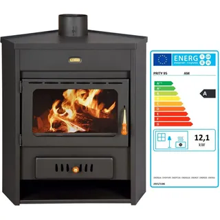 ECK-Kaminofen Prity AM - 12 kW - Schwarz