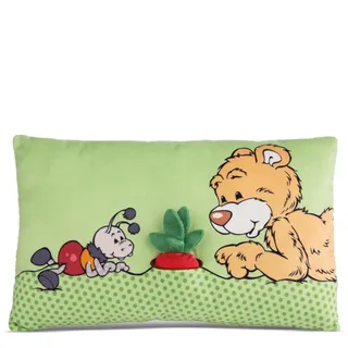 NICI Bär Milo Kuschelkissen 43 x 25 cm Grün