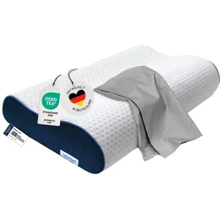 casimum Nackenstützkissen Orthopädisches 60 x 30 cm Grau