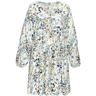Buffalo Tunikakleid Blau/Creme Bedruckt 36