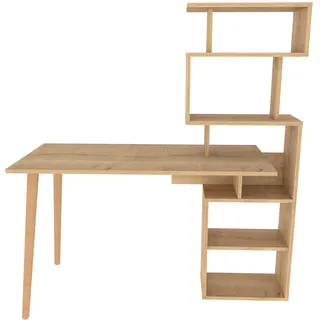 Skye Decor Schreibtisch 133 x 55 x 146,4 cm Braun