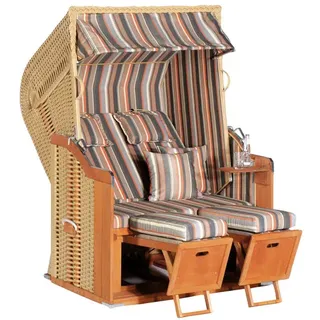 Sunny Smart Natur24 Gartenstrandkorb Rustikal 250 Plus beige